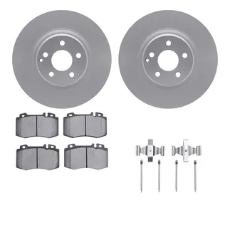 R1 Concepts WDUH1-63213 Carbon Series Brake Rotors W/ 5000 Oep Brake Pads & Hdw